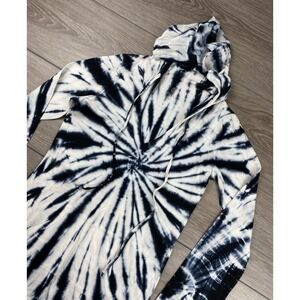 Balance Collection Black and White Tie-Dye Hoodie
